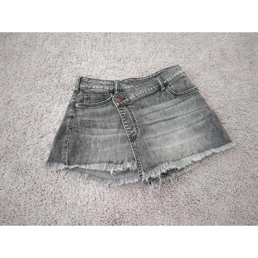 PILCRO Denim Shorts Womens 25 Wash Frayed Hem Distressed Casual Cute